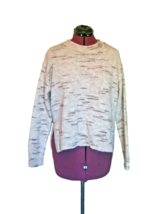 Max Studio Sweater Oatmeal Women Size XS Crew Neck Side Split - $23.57
