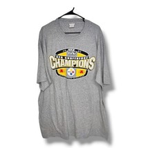 Vintage NFL 2005 AFC Conference Champions Pittsburgh Steelers T-Shirt Me... - $19.95