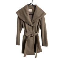 A New Day Womens Size 2 Shawl Collar Wool Blend Winter Coat Mid Length B... - $47.71