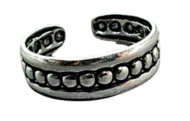Toe Ring Viking Solid 925 Sterling Silver Norse Style Adjustable Style Shield - £14.25 GBP