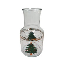 VINTAGE KIG Indonesia 56 oz. Glass Carafe Pitcher Jug Christmas Tree Ornaments  - £25.71 GBP