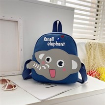 Kpack canvas bag for kids 3d cartoon cute elephant print backpack for baby kindergarten thumb200