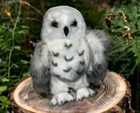 Douglas Plush Snowy Owl Realistic Stuffed Animal Toy 8&quot; White Black Winter - $10.40