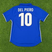 Italy 1998 Home Short Sleeve Shirt Name Set DEL PIERO#10 - $33.25