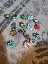 16pcs Weed Shoe Charms For Crocs Bracelet Shoes Wristband Gift High Ston... - $10.19