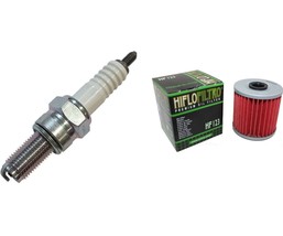 New Oil Filter NGK Spark Plug Tune Up Kit For 1987-2003 Kawasaki KSF 250... - $11.95