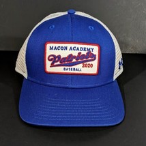 Macon Academy Patriots Baseball Hat Blue White Red Under Armour OSFM - £15.93 GBP