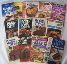 Lot of 13 Vintage Pillsbury Bake Off Cook Book 1950s to the 1990s Recipes #7 - £23.70 GBP