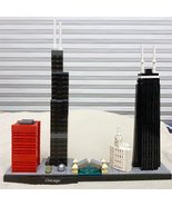 Chicago Skyline Landmark Building Blocks Set – 444pcs Street View Model Moc - £78.77 GBP