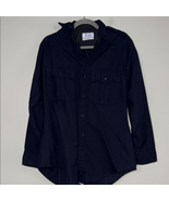 Black Casual Button Down Shirt with Relaxed Fit - $47.03 CAD
