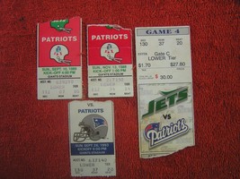 NFL New York Jets Vs. New England Patriots Assorted Ticket Stubs $ 3.99 Each! - £3.16 GBP