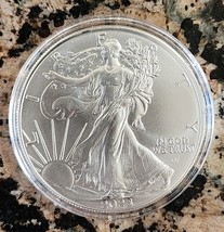 2022 Silver American Eagle BU With Protective Capsule - £43.36 GBP