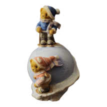 Cherished Teddies Havin A Snowball Musical Globe Jingle Bells 4004846 - $10.99