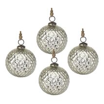 D5.1 Glass Christmas Ball Ornaments Set of 4 for Tree Decor - $65.99