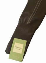 Vannucci Mens Dress Socks Over the Calf Brown Side Stripe 10-13 Designer  - $34.18