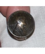 1965 copper Lincoln penny coin adjustable ring handmade vintage Art - £22.53 GBP