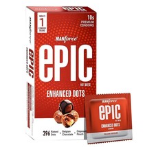 Epic Enhanced Dotted Premium Condoms For Lovemaking| Belgian Chocolate F... - £11.87 GBP
