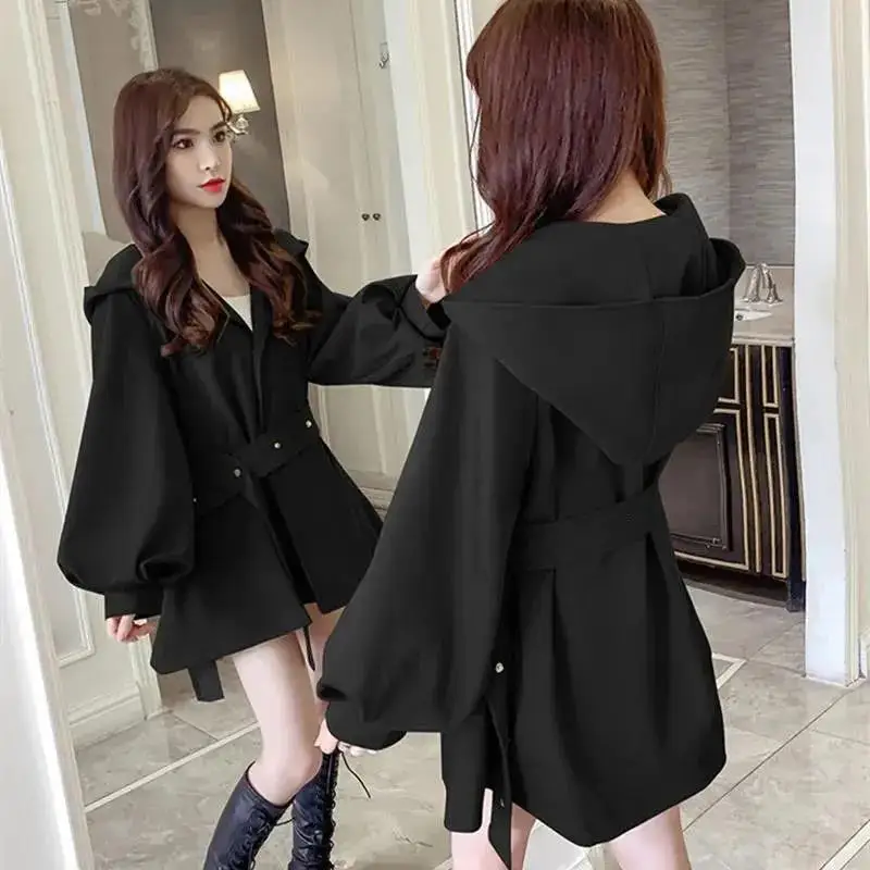 Fashionable and Elegant &#39;s Trench Coat  Autumn and Winter Korean Version Loose H - £151.57 GBP