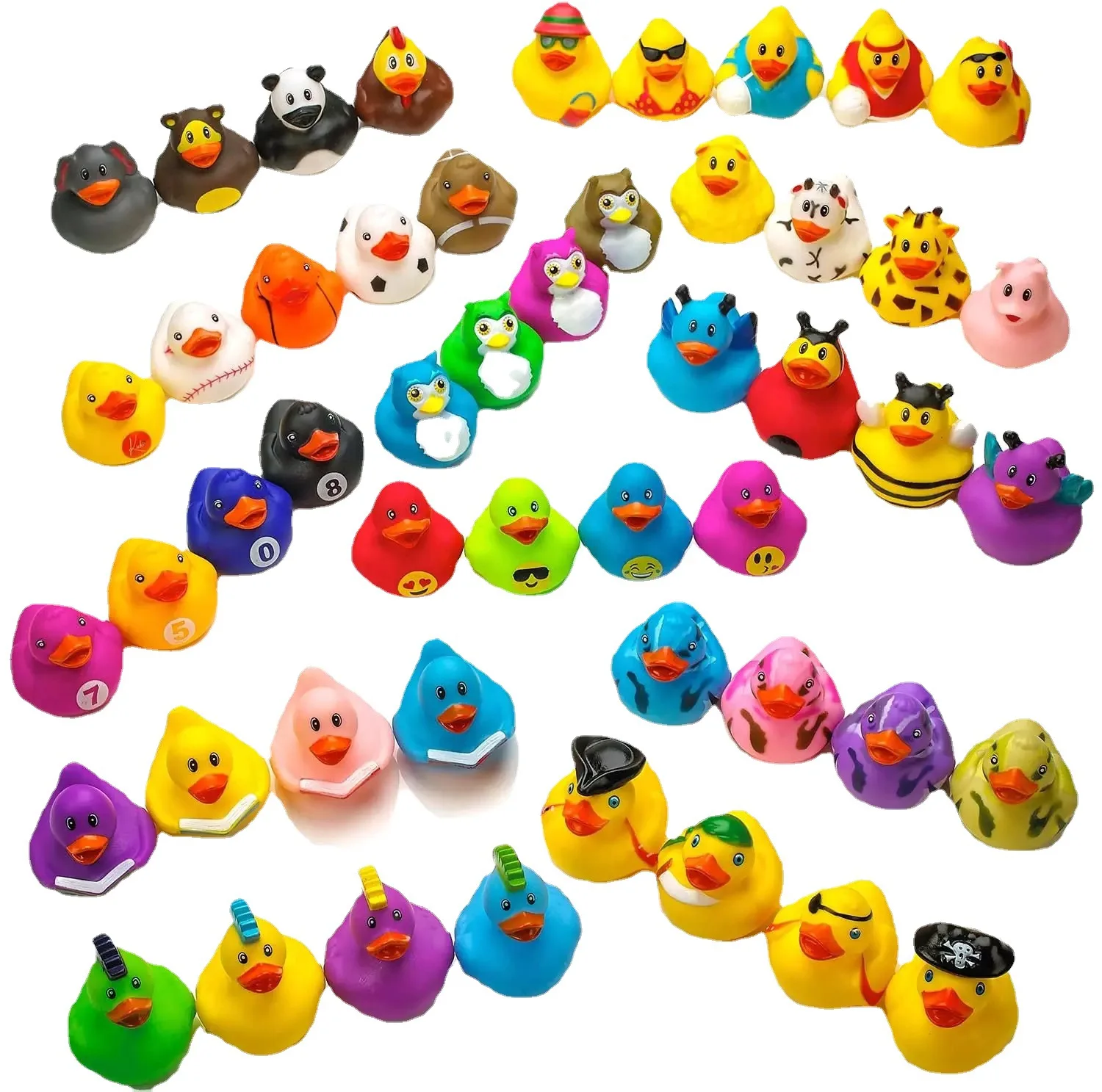 Baby Bath Toys Cute Little Yellow Duck Bath Toys Bathroom Bath Swimming Water - $7.47