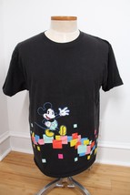 Disney Parks L Black Mickey Mouse Graphic Short Sleeve T-Shirt Hanes - £14.69 GBP