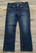 American Eagle Denim Blue Jeans Women&#39;s Size 4 “Artist Crop Super Stretch” - $9.90