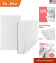 Reversible Soft Cotton Bath Mat Set | 2-Pack - Premium Absorbent Towels ... - $728.59 MXN