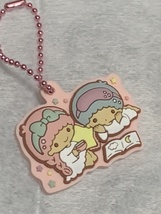  KikiLala Little Twin Stars Rubber Keychain Cute 3/4cm - $29.66