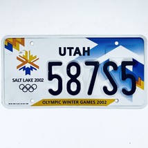 2002 United States Utah Olympic Winter Games Passenger License Plate 587S5 - £17.04 GBP