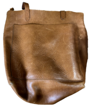 Madewell Women&#39;s Medium Transport Tote Brown Leather English Saddle F5788 - £61.88 GBP