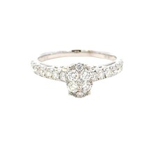 Aamiaa 0.82 Carat Natural Diamond Cluster Engagement Ring - Size 6.5 Size One - $29,240.64 MXN
