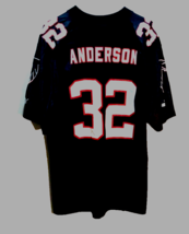 Jamal Anderson #32 Atlanta Falcons NFL Vintage 90s Puma NFC Black Jersey M - £23.76 GBP