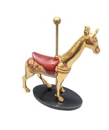 Franklin Mint Carousel Giraffe 24K Gold Plate Majestic Menagerie Figurine - $459.14 MXN
