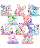 10 Pieces Butterfly Centerpieces for Tables Butterfly Birthday Party Dec... - £10.82 GBP