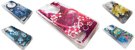 Tempered Glass + Liquid Motion Glitter Phone Case Cover For LG K30 / Premier Pro - $8.50
