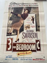 3 for Bedroom C 1952 vintage movie poster - £78.47 GBP