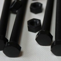 10x Black, Nylon, Hex Plastic Nuts &amp; Bolts, Washers, M8 x 100mm, Hexagon - $25.72