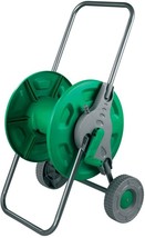 HOSE TROLLEY WATERING 45m REEL GARDEN WHEEL PATIO IRRIGATION STORAGE U98 - $35.10
