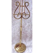 Vintage Dollhouse Minature Adjustable Brass Music Stand - $9.99