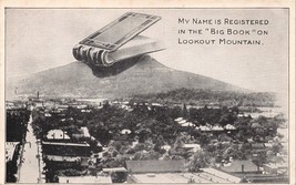 Lookout Mountain Tn-My Name Is Recorded The Big Book-Mac Gowan-Cooke Postcard... - £7.95 GBP