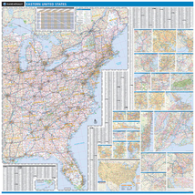 Proseries Wall Map: Eastern United States (R) - £211.69 GBP