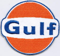 Gulf Oil _ Gas Auto F1 Car Motor Automobile Racing Iron On Embroidered Patch  - £7.91 GBP