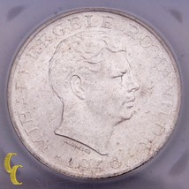 1946 Rumanía 100k Lei Graduado Por ICG MS63 - £73.77 GBP