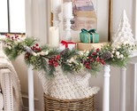 4&#39; Frosted Berry, Pine and Pinecone Garland by Valerie in - $193.99