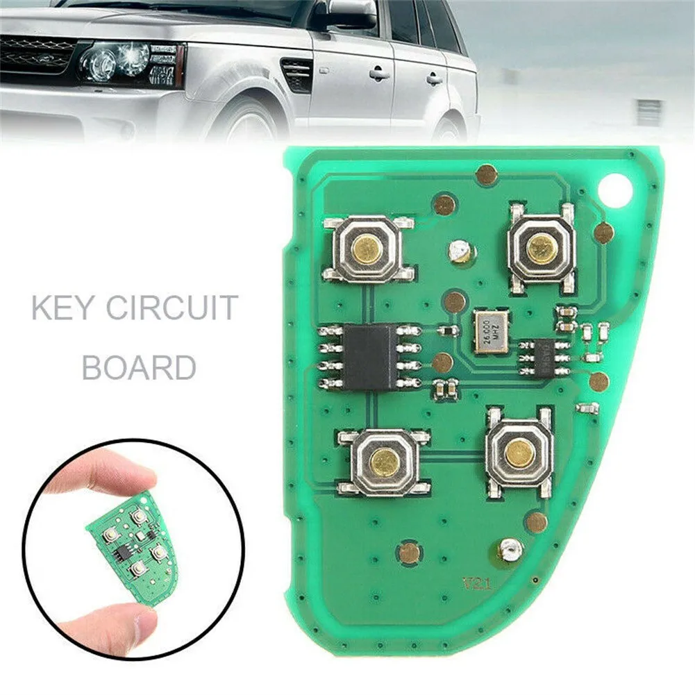 433 MHz Key Circuit Board For Jaguar X Type XJ XJR 4 Button Flip Remote Fob - £14.58 GBP