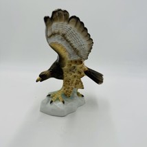 Herend Turul Eagle on Rock Wings Porcelain Spread Out Figurine 5057 Hungary - £235.46 GBP