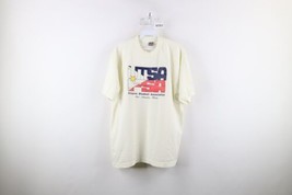 Vtg 90s Mens XL UTSA FSA Filipino Student Association Texas T-Shirt Cream USA - £35.52 GBP