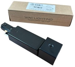 Wac Lighting J Track 2 Circuit Conduit End Feed Connector NEW Black J2-BXLE-BK - $18.69