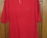 Tommy Hilfiger Red Short Sleeve Polo Shirt - Size XXL - $24.74