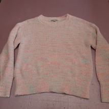 Moral Fiber Sweater Women Medium Pink Cozy Fuzzy Pullover Crew Neck - $328.94 MXN
