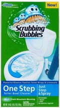 Scrubbing Bubbles One Step Toilet Bowl Bathroom Cleaner Device &amp; Refill - £22.36 GBP